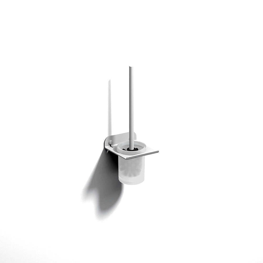 Quick WC Brush Set in White/White Frosted - Origins Living