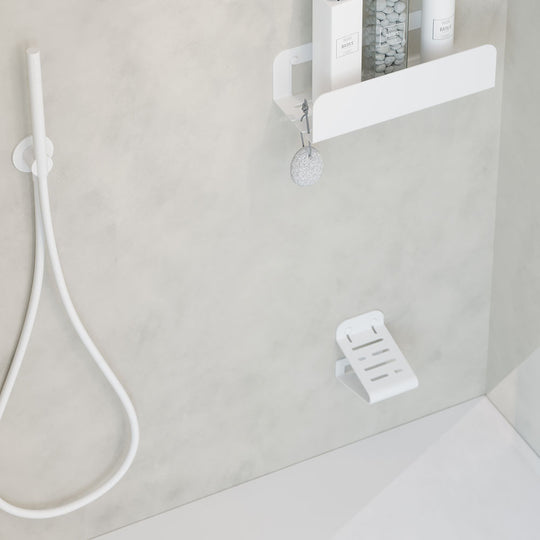 Quick Shower Foot Rest in White - Origins Living