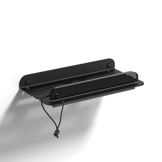 Quick Open Shower Shelf in Black - Origins Living