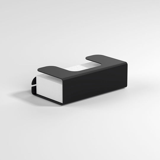 Quick Tissue Box / Towel Holder in Black - Origins Living