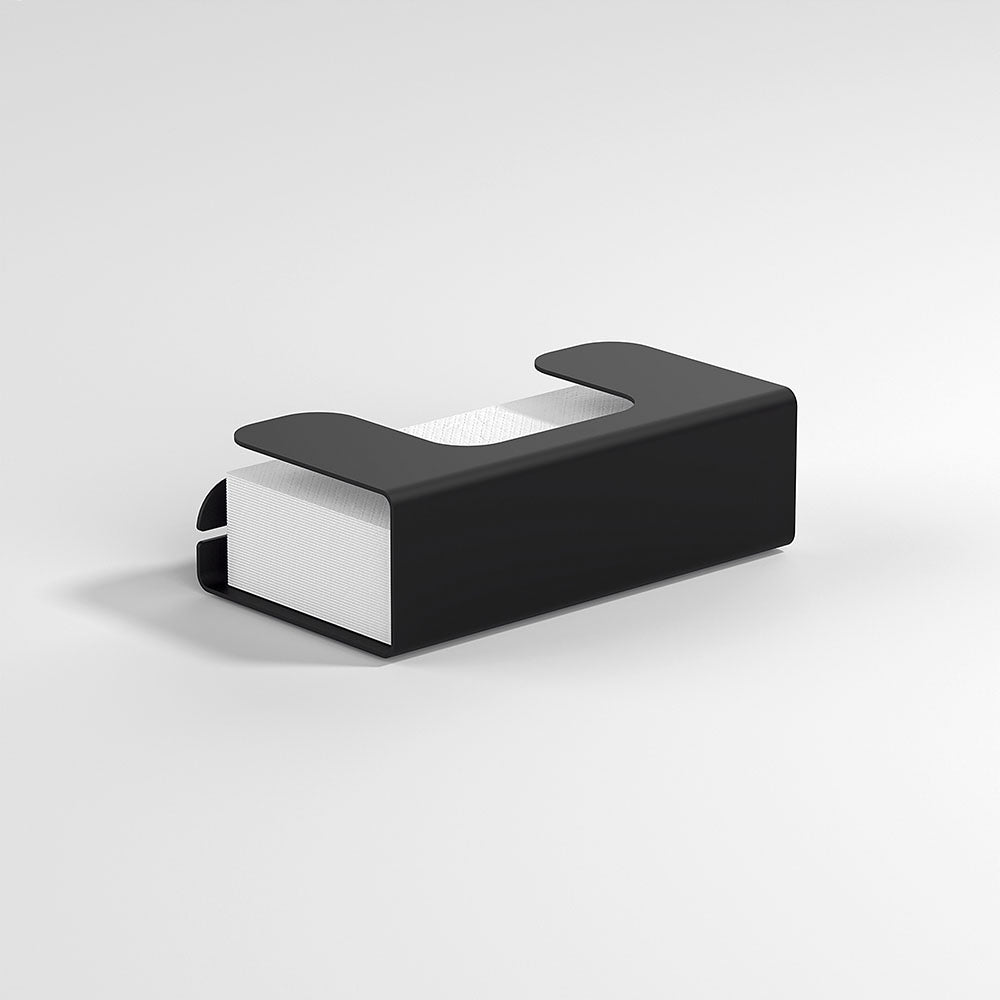 Quick Tissue Box / Towel Holder in Black - Origins Living
