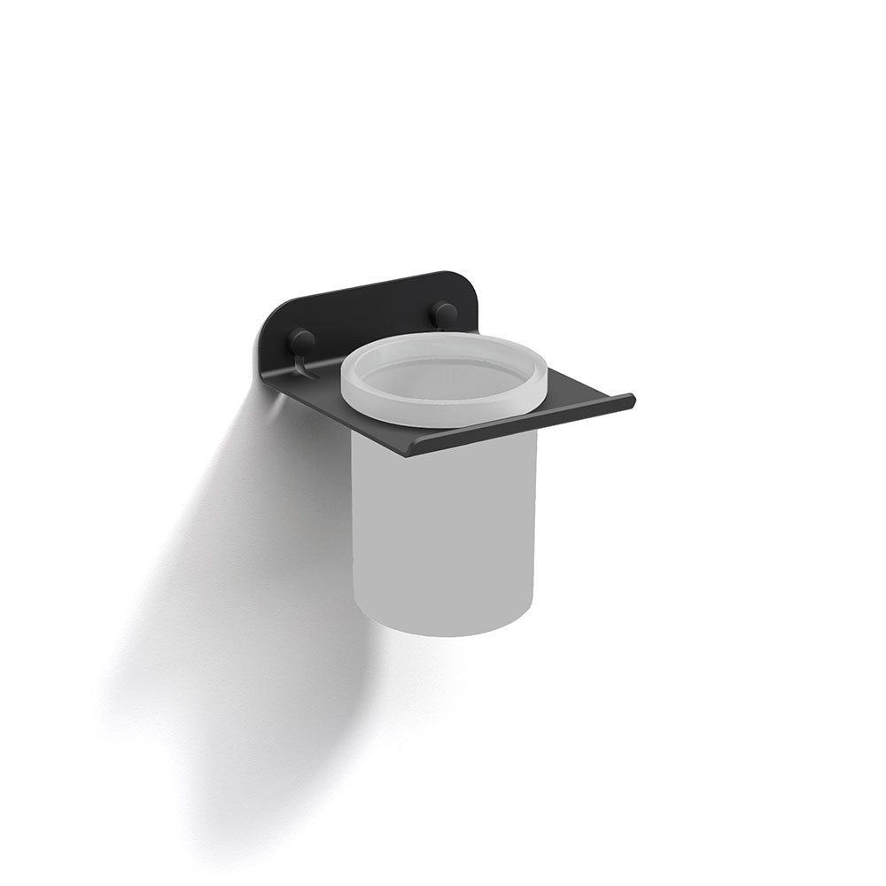 Quick Large Tumbler in Black/White Frosted - Origins Living
