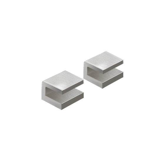 Pier Shelf Brackets x2 in Brushed Nickel - Origins Living