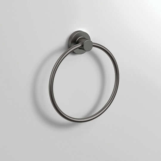 Tecno Project Towel Ring in Gunmetal - Origins Living