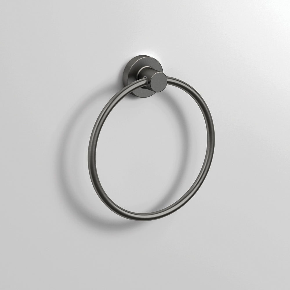 Tecno Project Towel Ring in Gunmetal - Origins Living