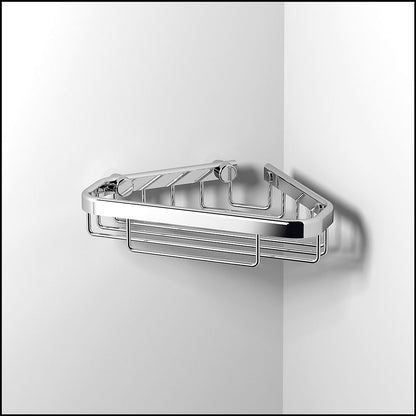 Small Corner Shower Basket in Chrome - Origins Living, view 2