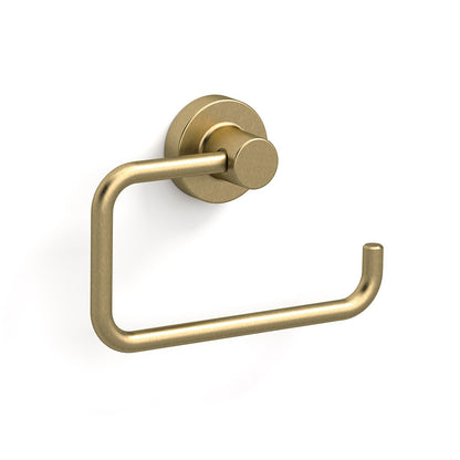 Tecno Project Open Toilet Roll Holder in Brushed Brass - Origins Living