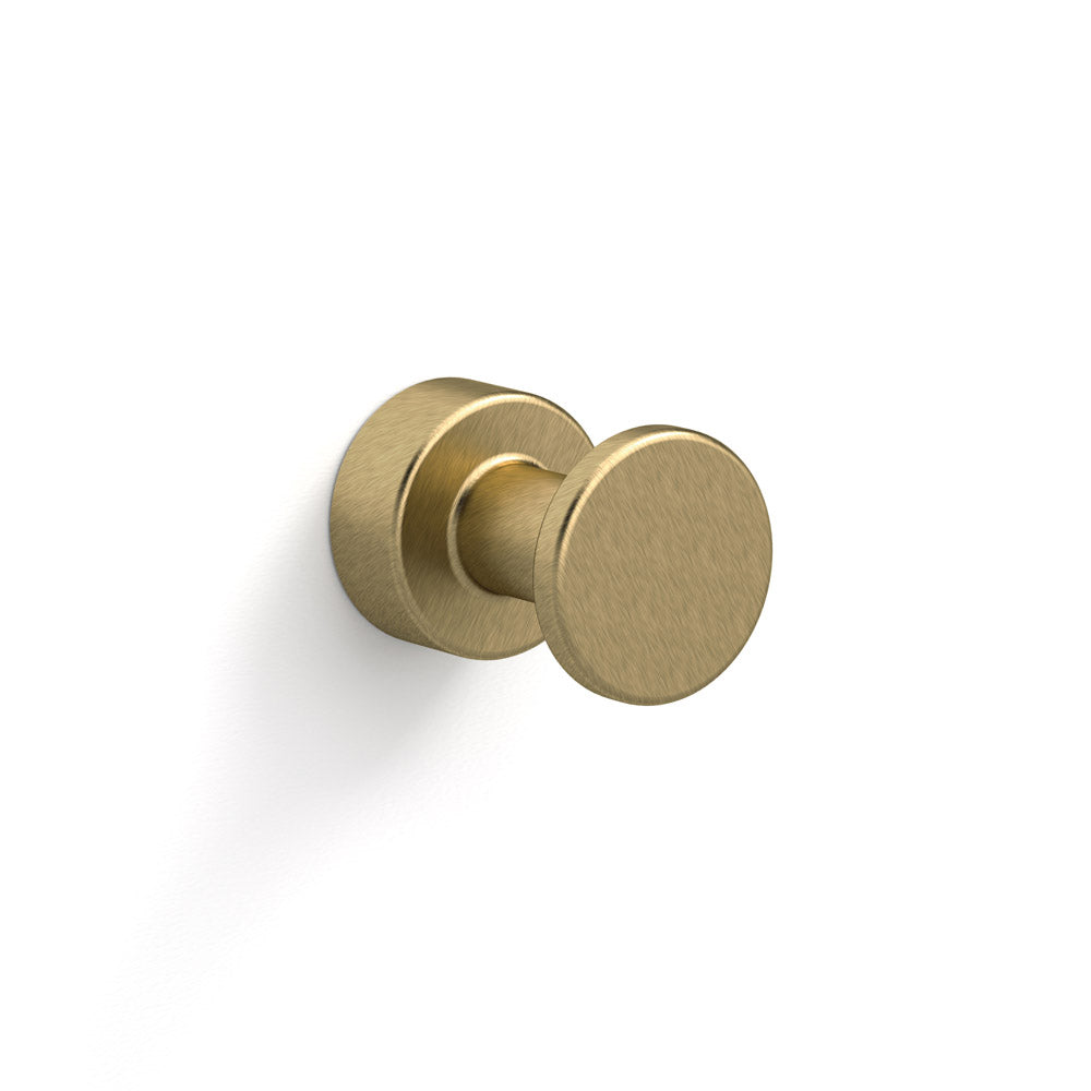 Tecno Project Hook in Brushed Brass - Origins Living