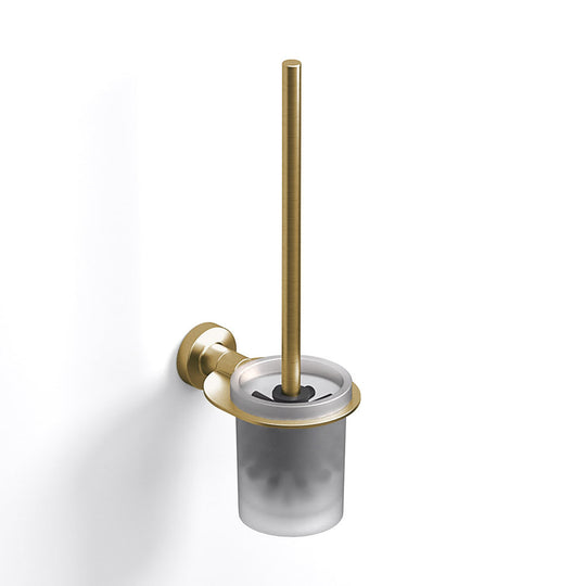 Tecno Project WC Brush Set in Brushed Brass - Origins Living