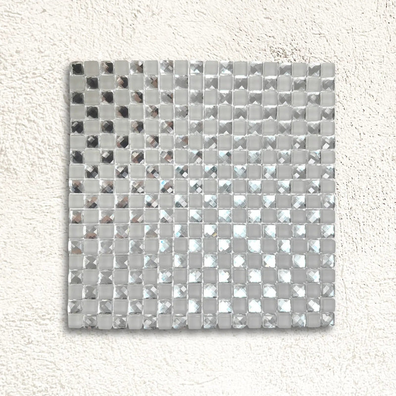 Spectrum Starlight 31.6 x 31.6cm glass mosaic tile face