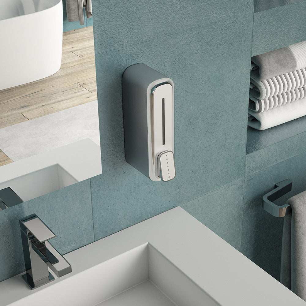 Mullet Soap & Sanitiser Dispenser in Chrome - Origins Living, view 2