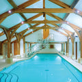Ceramic Pool Gloss White 23 x 23mm porcelain mosaic room setting