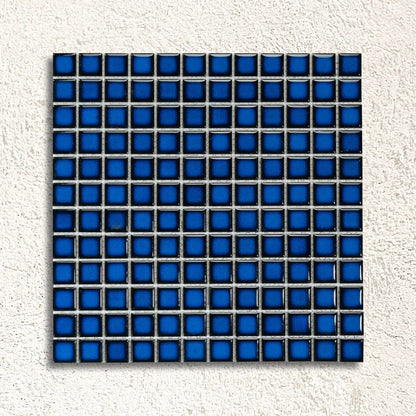 Ceramic Pool Sapphire 23 x 23mm porcelain mosaic tile face