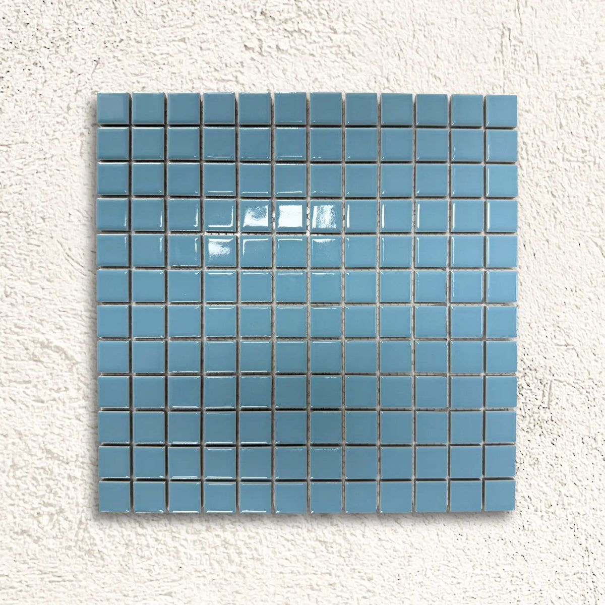 Ceramic Pool Sky Blue 23 x 23mm porcelain mosaic tile face