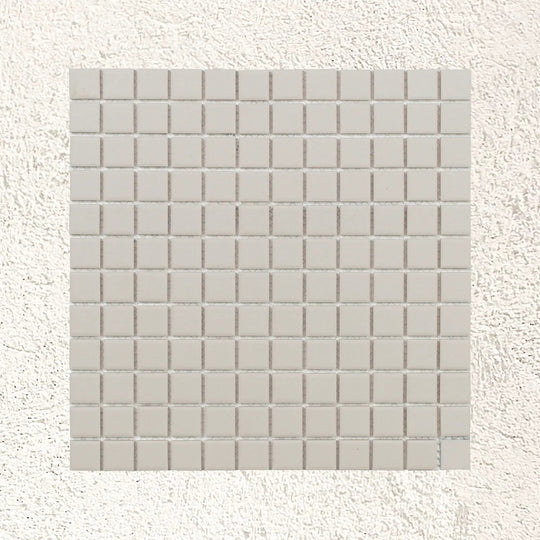 Ceramic Pool White Anti-Slip 23 x 23mm porcelain mosaic tile face