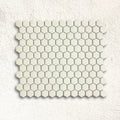 Shapes Hexagon Unglazed White 26 x 30cm porcelain mosaic face