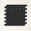 Shapes Mini Metro Bevel Gloss Black 30 x 30cm porcelain mosaic face