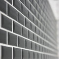 Shapes Mini Metro Bevel Gloss Black 30 x 30cm porcelain mosaic room setting