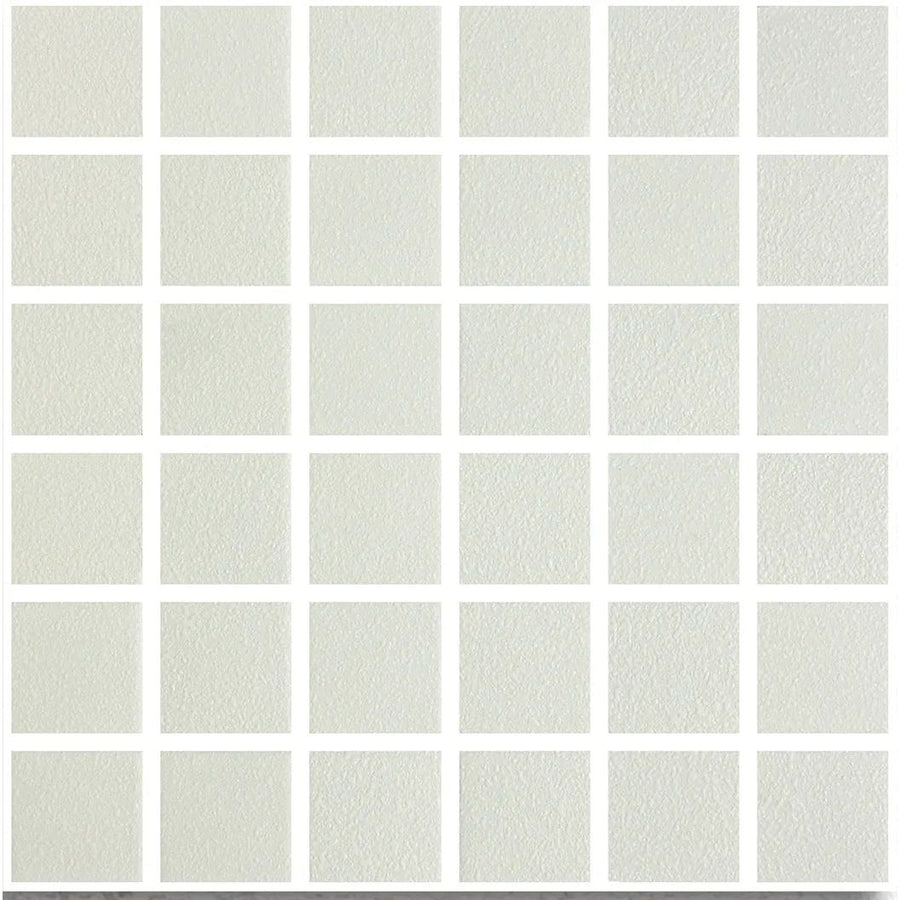 Atlanta White 30.5 x 30.5cm glazed porcelain anti-slip mosaic tile face