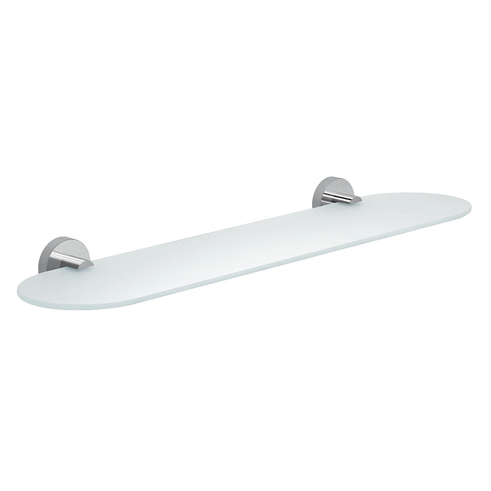Eros Glass Shelf 60cm in Chrome - Origins Living