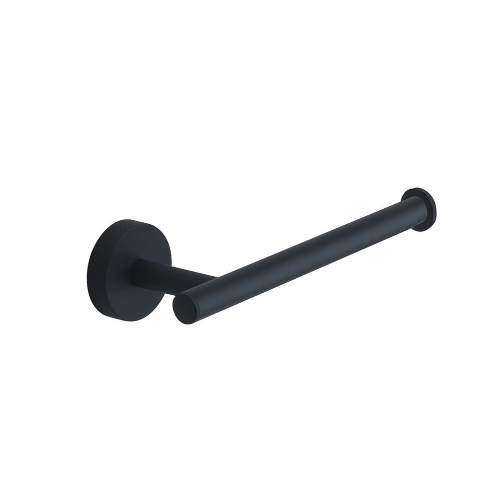 Eros Open Toilet Roll Holder in Black - Origins Living