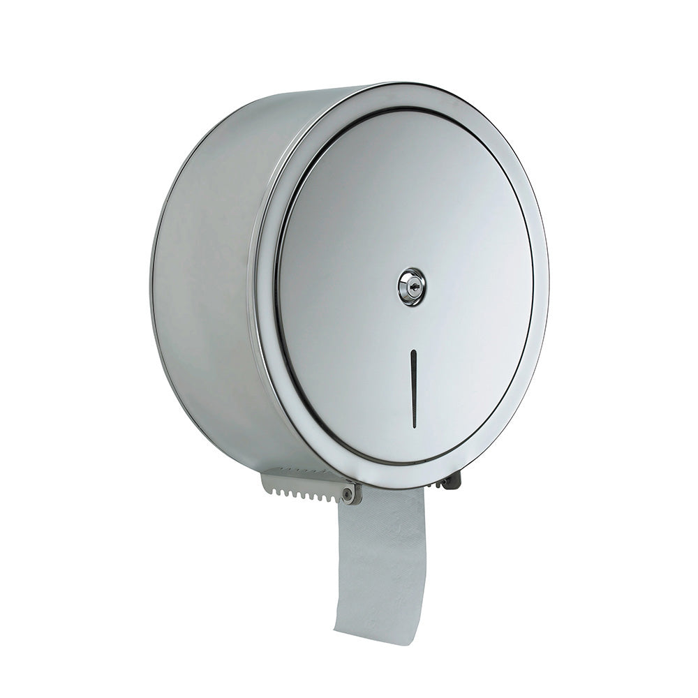Gedy Rollpaper Dispenser with Safety Lock in Polished - Origins Living
