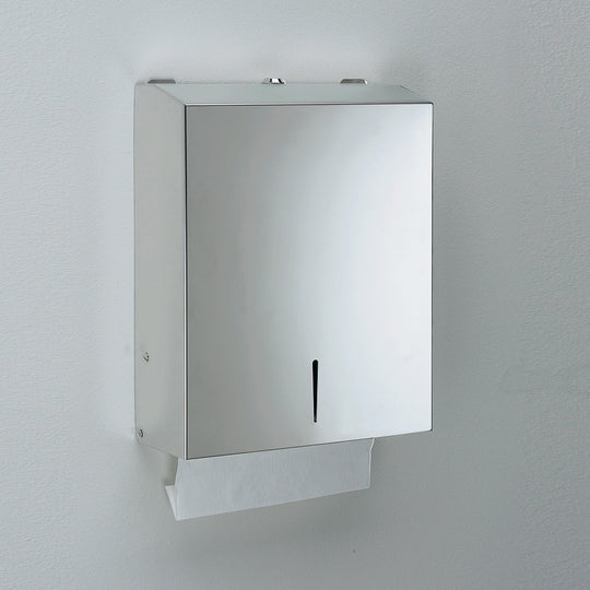 Paper Dispenser with Safety Lock in Chrome - Origins Living