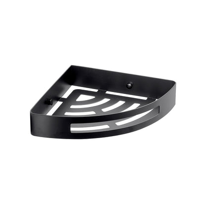 Nerva Corner Shower Basket in Black - Origins Living