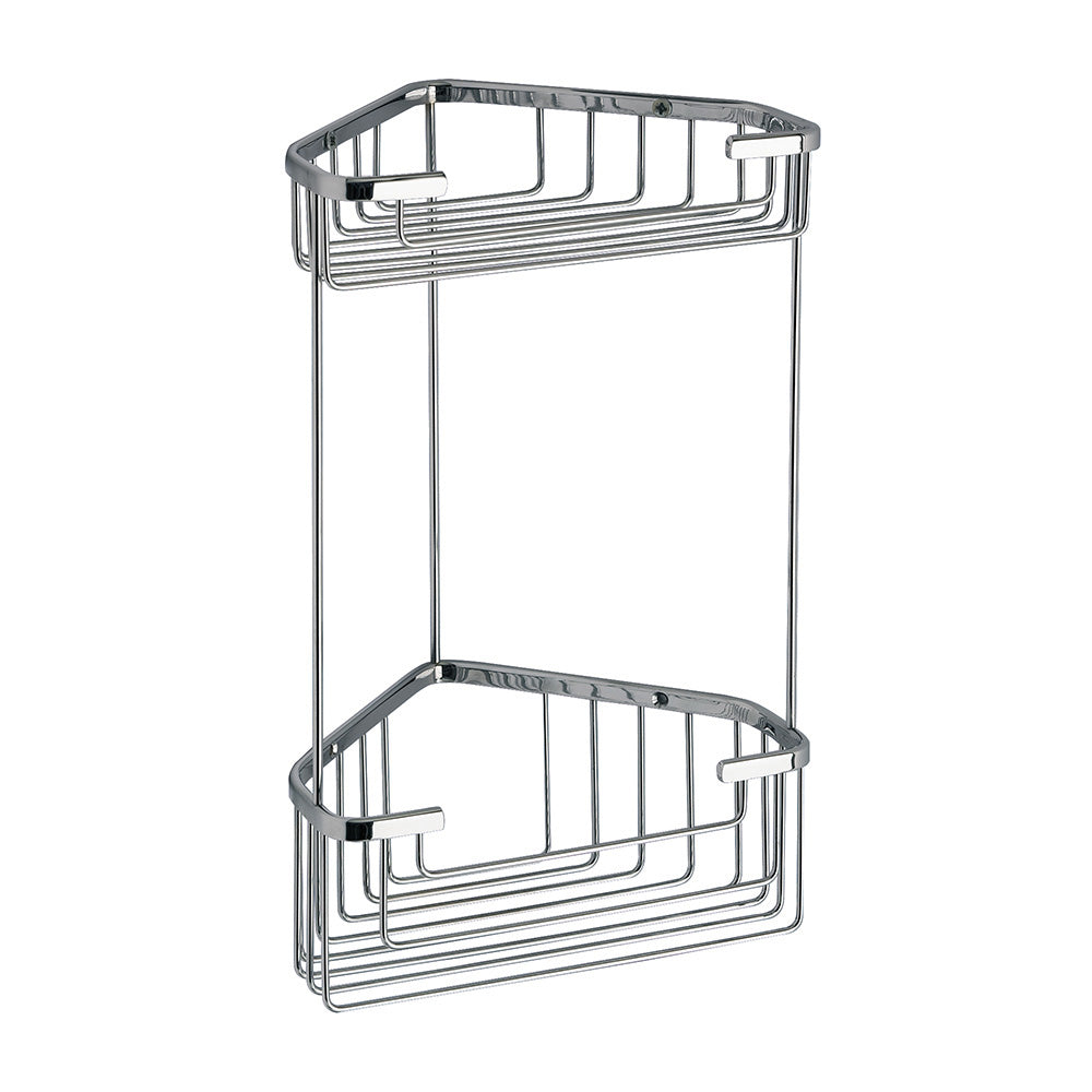 Gedy Double Corner Deep Basket in Chrome - Origins Living