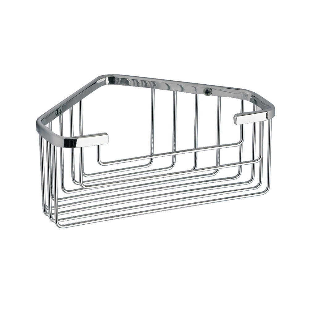 Gedy Deep Corner Basket in Chrome - Origins Living