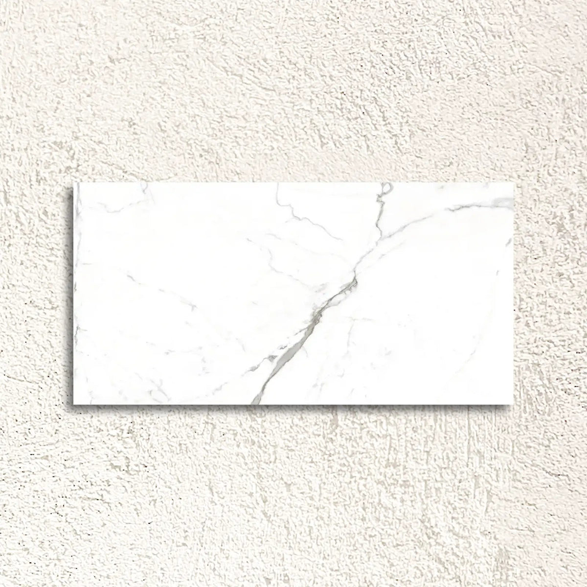 Noor Satuario Polished 60 x 120cm glazed porcelain marble effect tile face
