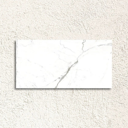 Noor Satuario Polished 60 x 120cm glazed porcelain marble effect tile face
