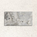 Helios Grey Polished 60 x 120cm porcelain marble effect tile face