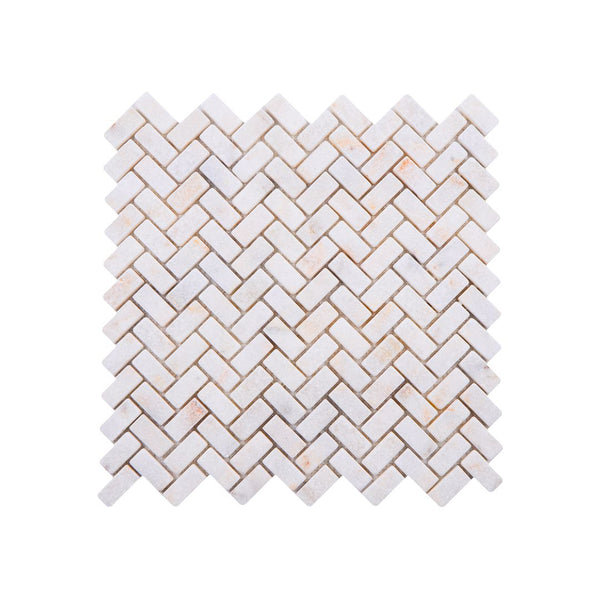 Tumbled Marble Herringbone