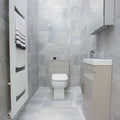Dubai Blue Deco 32 x 62.5cm porcelain tile room setting