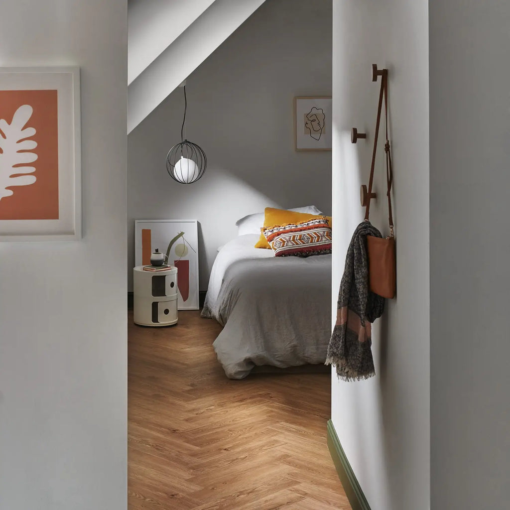 Woodpecker Brecon Vintage Oak Herringbone parquet flooring stocked by Hyperion Tiles