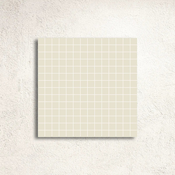 White 2cm Paper-Faced Mosaic 30.8 x 30.8cm