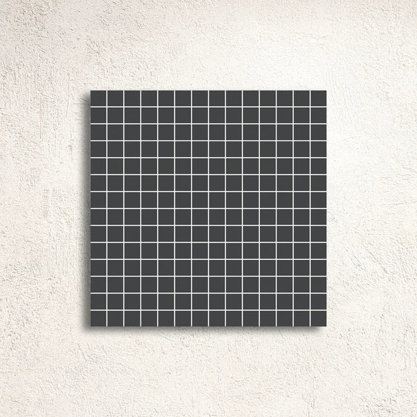 Black 2cm Paper-Faced Mosaic 30.8 x 30.8cm