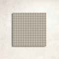 Winckelmans Unglazed Pale Grey 2cm Paper-Faced Mosaic 30.8 x 30.8cm porcelain mosaic face