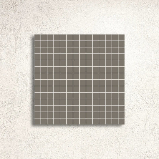 Winckelmans Unglazed Anthracite 2cm Paper-Faced Mosaic 30.8 x 30.8cm porcelain mosaic face