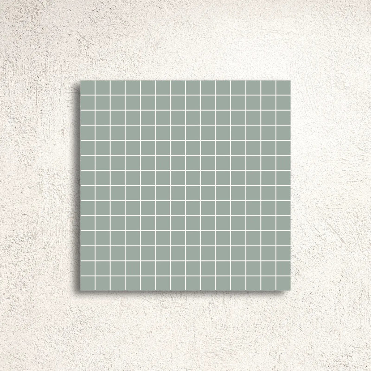 Winckelmans Unglazed Pale Green 2cm Paper-Faced Mosaic 30.8 x 30.8cm porcelain mosaic face