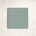Winckelmans Unglazed Green 2cm Paper-Faced Mosaic 30.8 x 30.8cm porcelain mosaic face