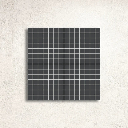 Winckelmans Unglazed Black 2cm Mesh-Backed Mosaic 30.8 x 30.8cm porcelain mosaic face