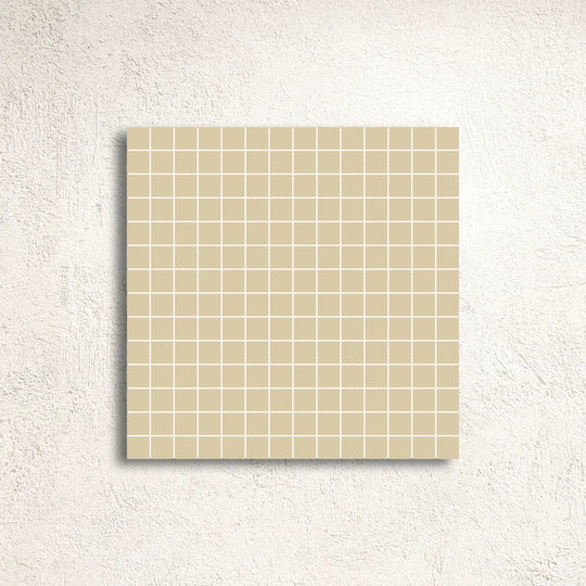 Winckelmans Unglazed Ivory 2cm Mesh-Backed Mosaic 30.8 x 30.8cm porcelain mosaic face