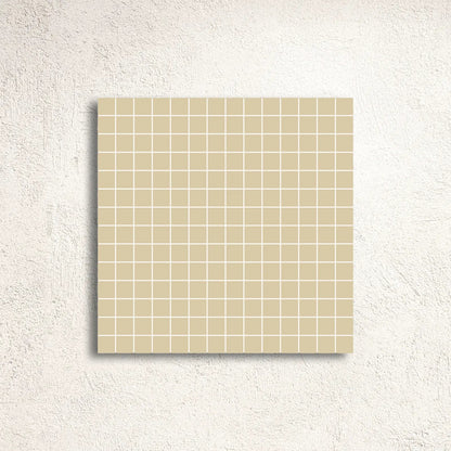 Winckelmans Unglazed Ivory 2cm Mesh-Backed Mosaic 30.8 x 30.8cm porcelain mosaic face