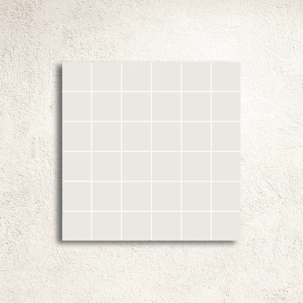 Winckelmans Unglazed Super White 5cm Mesh-Backed Mosaic 31.8 x 31.8cm porcelain mosaic face