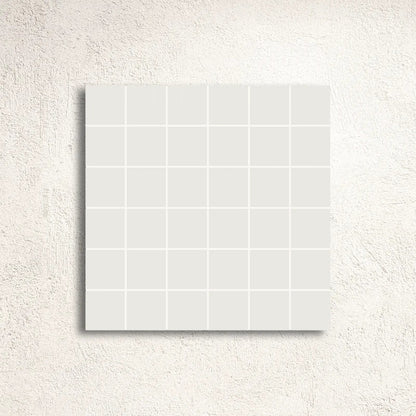 Winckelmans Unglazed Super White 5cm Mesh-Backed Mosaic 31.8 x 31.8cm porcelain mosaic face