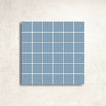 Winckelmans Unglazed Blue 5cm Mesh-Backed Mosaic 31.8 x 31.8cm porcelain mosaic face