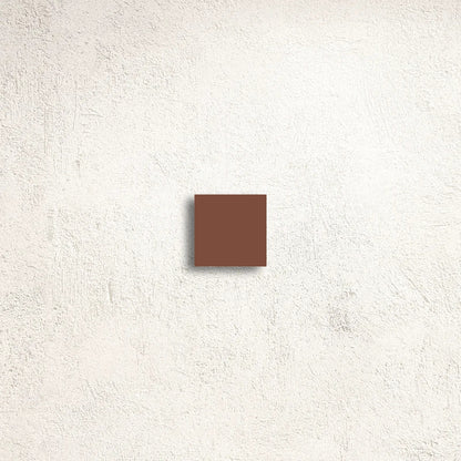 Winckelmans Unglazed Red 5 x 5cm Dot porcelain tile face