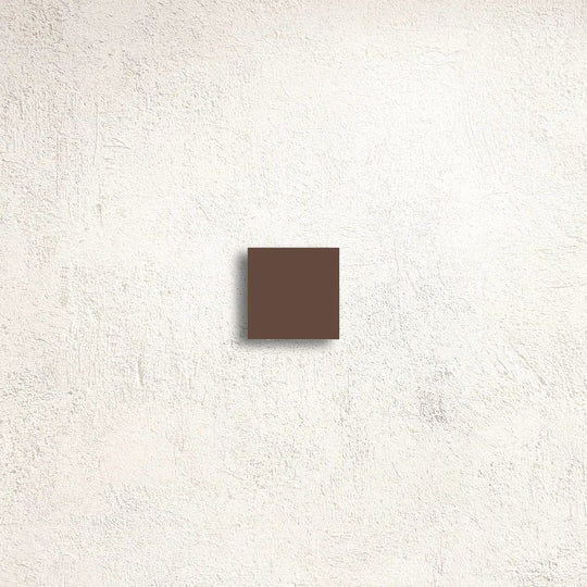 Winckelmans Unglazed Brown 5 x 5cm Dot porcelain tile face